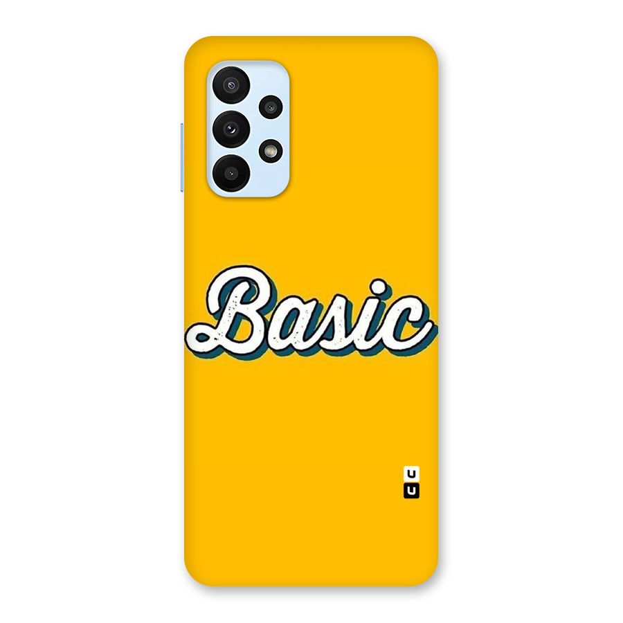 Basic Yellow Back Case for Galaxy A23