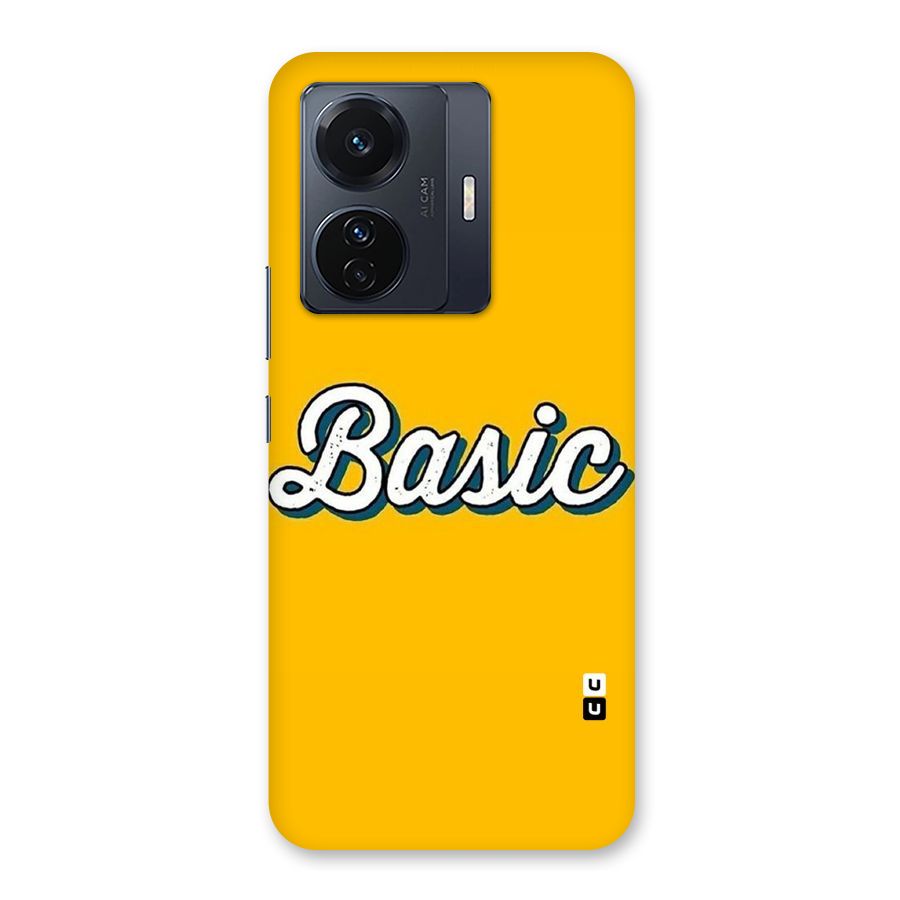 Basic Yellow Back Case for Vivo T1 Pro