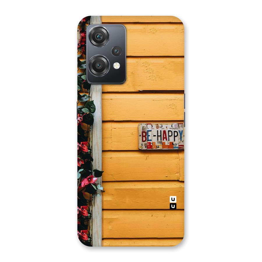 Be Happy Yellow Wall Back Case for OnePlus Nord CE 2 Lite 5G