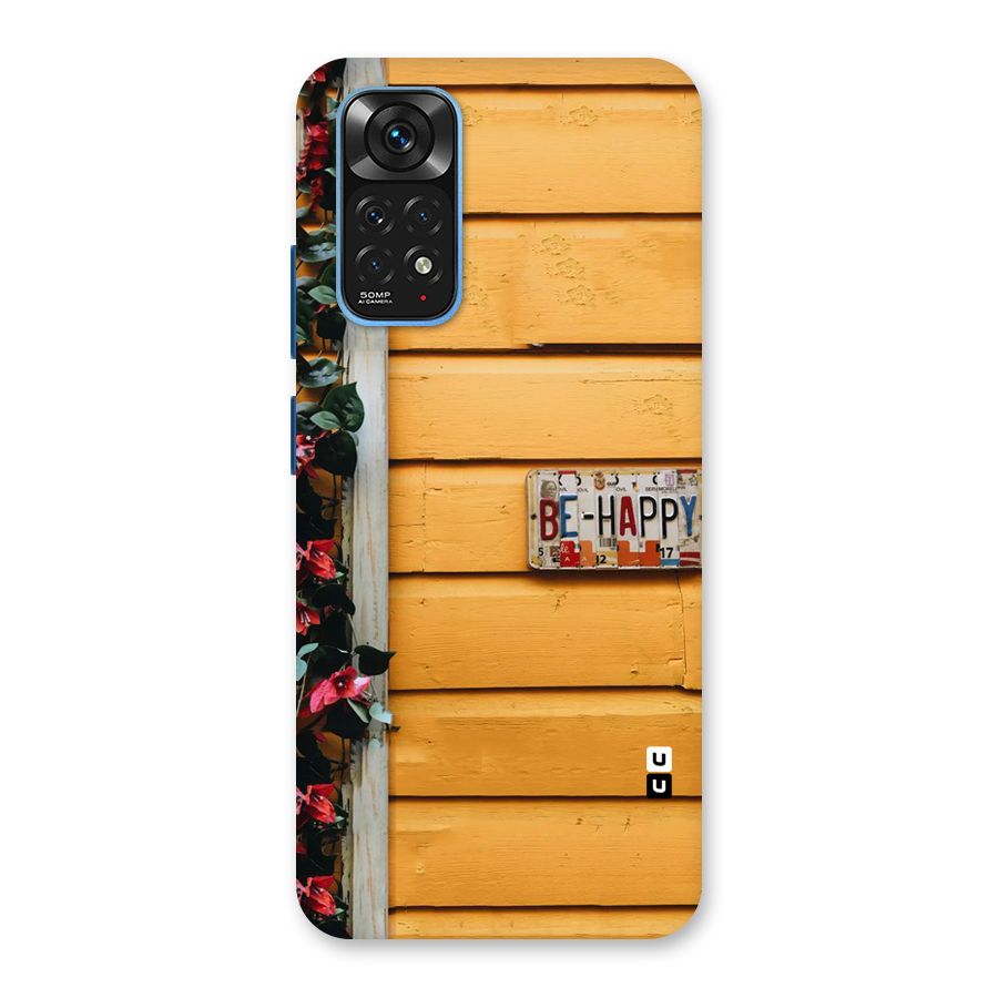Be Happy Yellow Wall Back Case for Redmi Note 11S