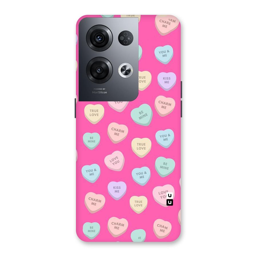 Be Mine Hearts Pattern Back Case for Oppo Reno8 Pro 5G
