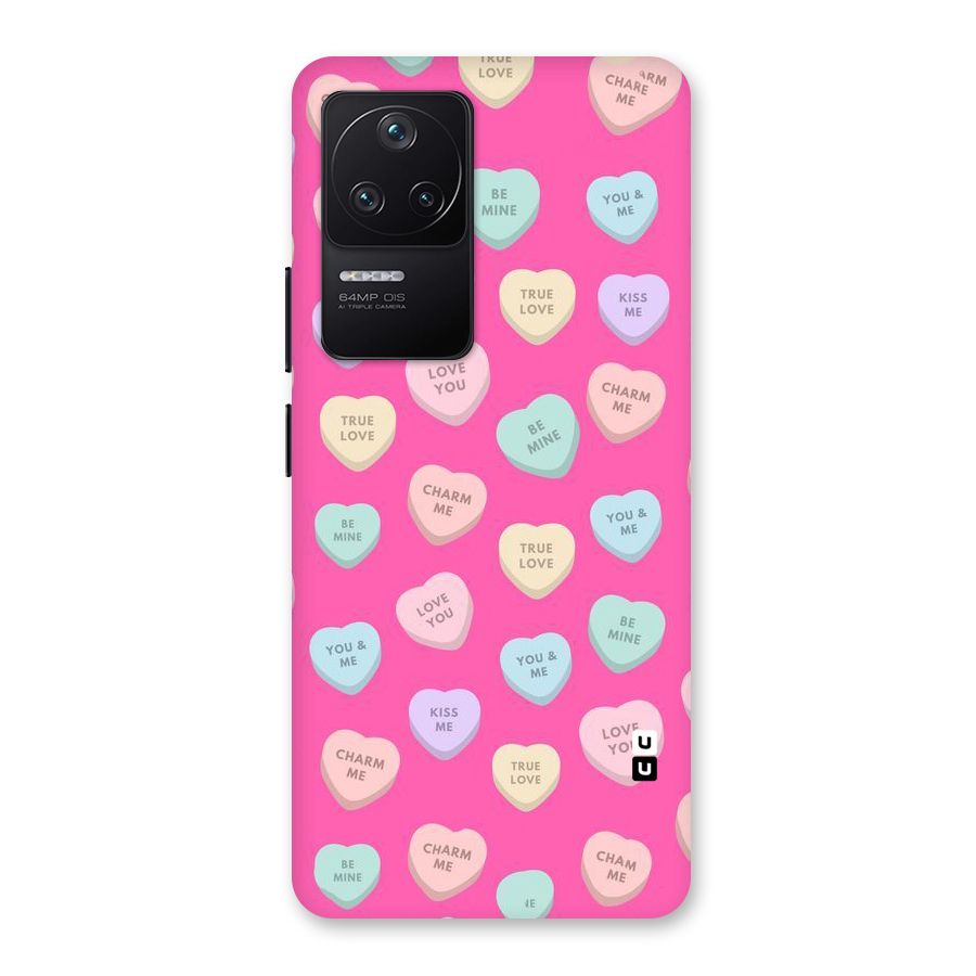 Be Mine Hearts Pattern Back Case for Poco F4 5G