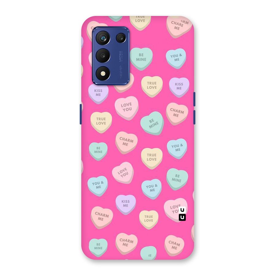 Be Mine Hearts Pattern Back Case for Realme 9 5G Speed