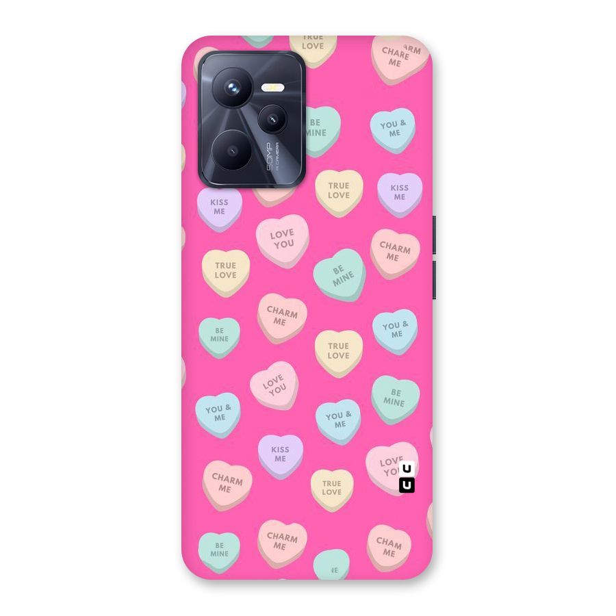 Be Mine Hearts Pattern Back Case for Realme C35
