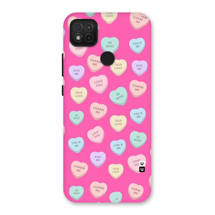 Be Mine Hearts Pattern Back Case for Redmi 9 Activ