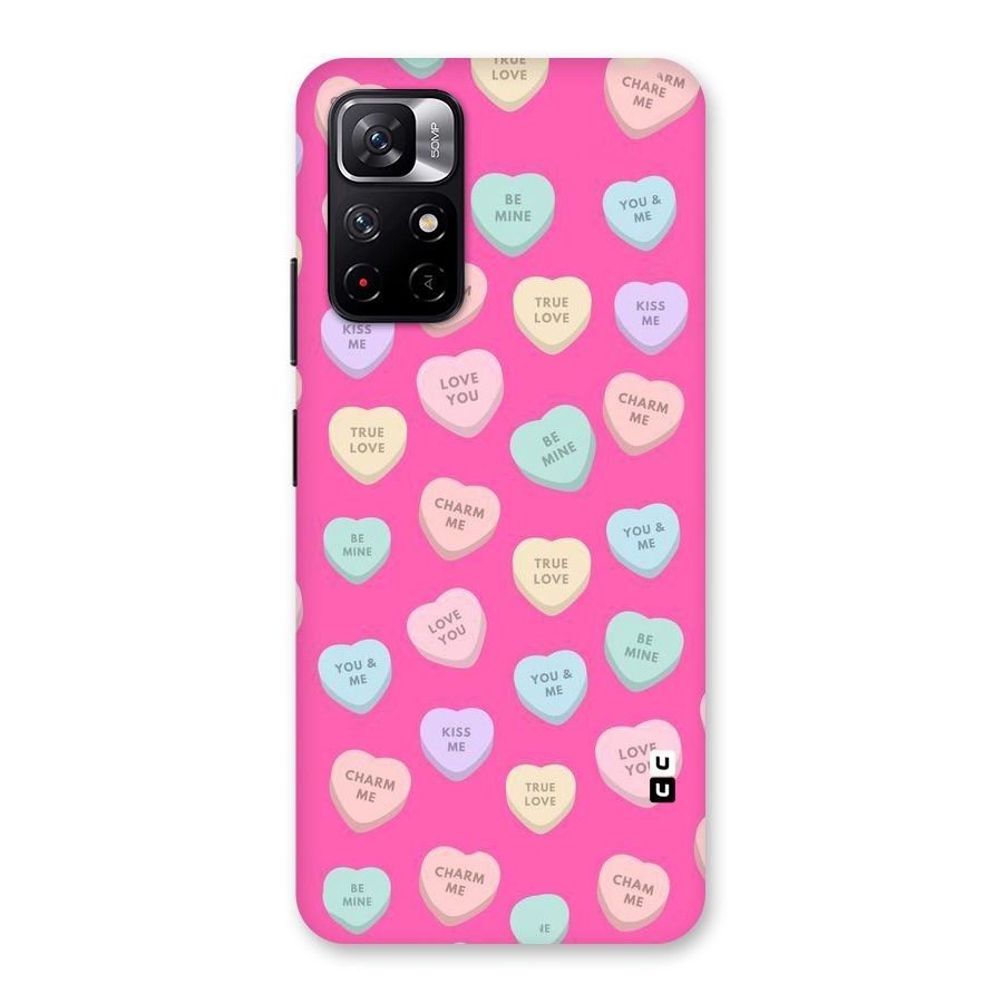 Be Mine Hearts Pattern Back Case for Redmi Note 11T 5G