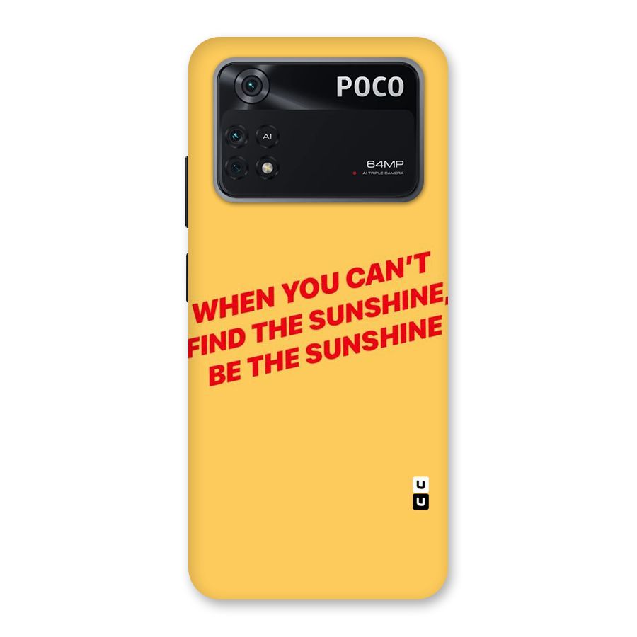 Be The Sunshine Back Case for Poco M4 Pro 4G