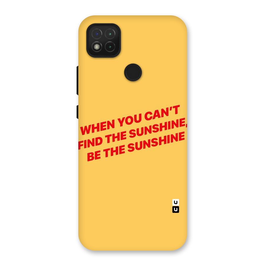 Be The Sunshine Back Case for Redmi 9 Activ