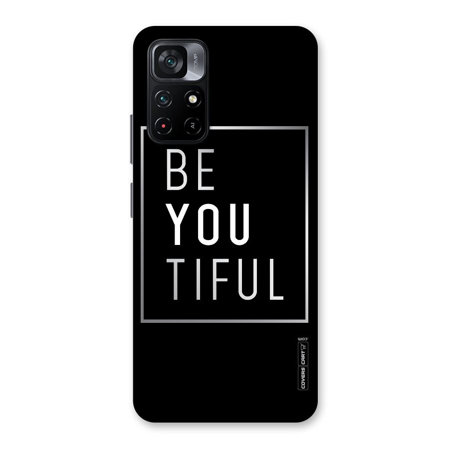 Be You Beautiful Back Case for Poco M4 Pro 5G