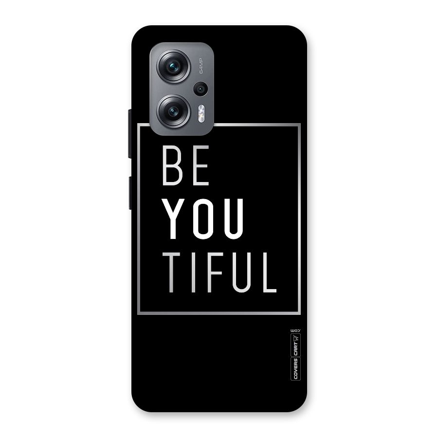 Be You Beautiful Back Case for Redmi K50i