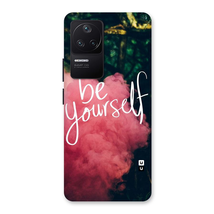 Be Yourself Greens Back Case for Poco F4 5G