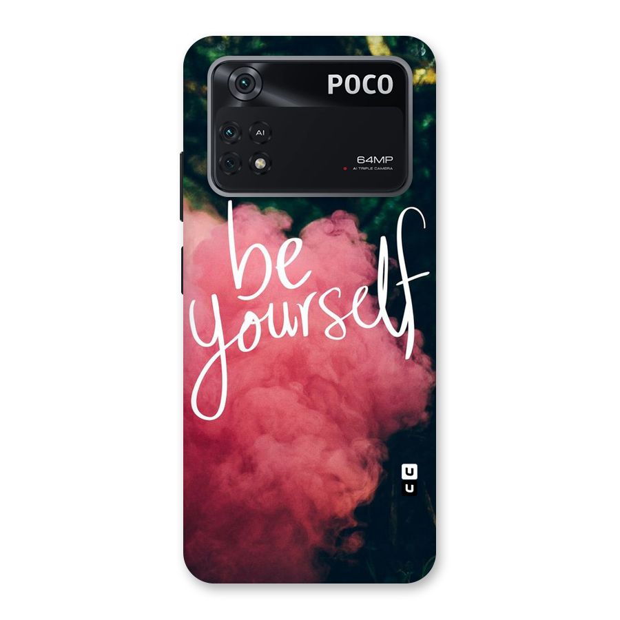 Be Yourself Greens Back Case for Poco M4 Pro 4G