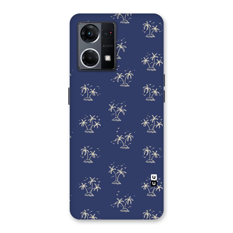 Beach Trees Glass Back Case for Oppo F21 Pro 5G