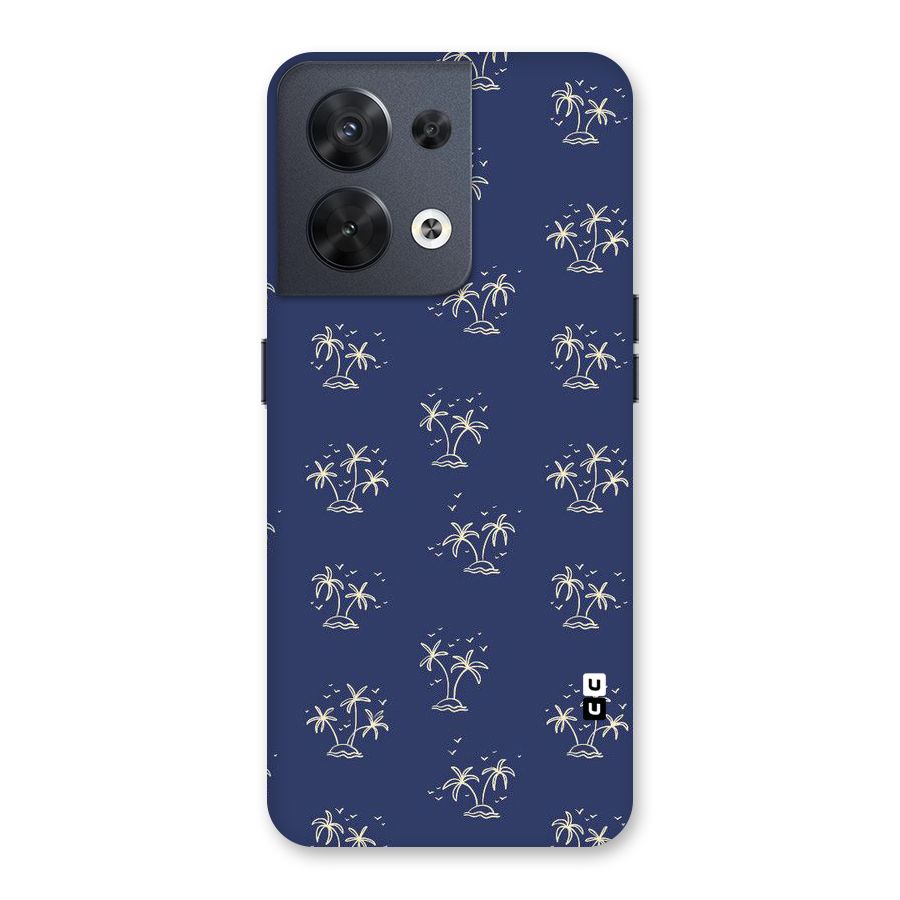 Beach Trees Back Case for Oppo Reno8 5G