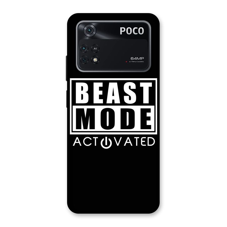 Beast Mode Activated Back Case for Poco M4 Pro 4G