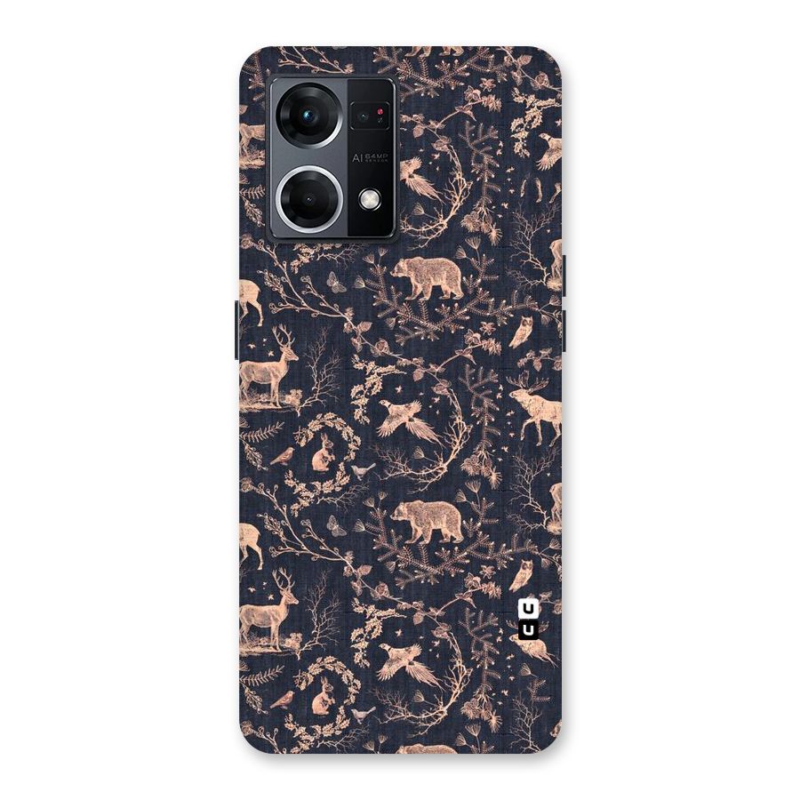 Beautiful Animal Design Glass Back Case for Oppo F21 Pro 5G