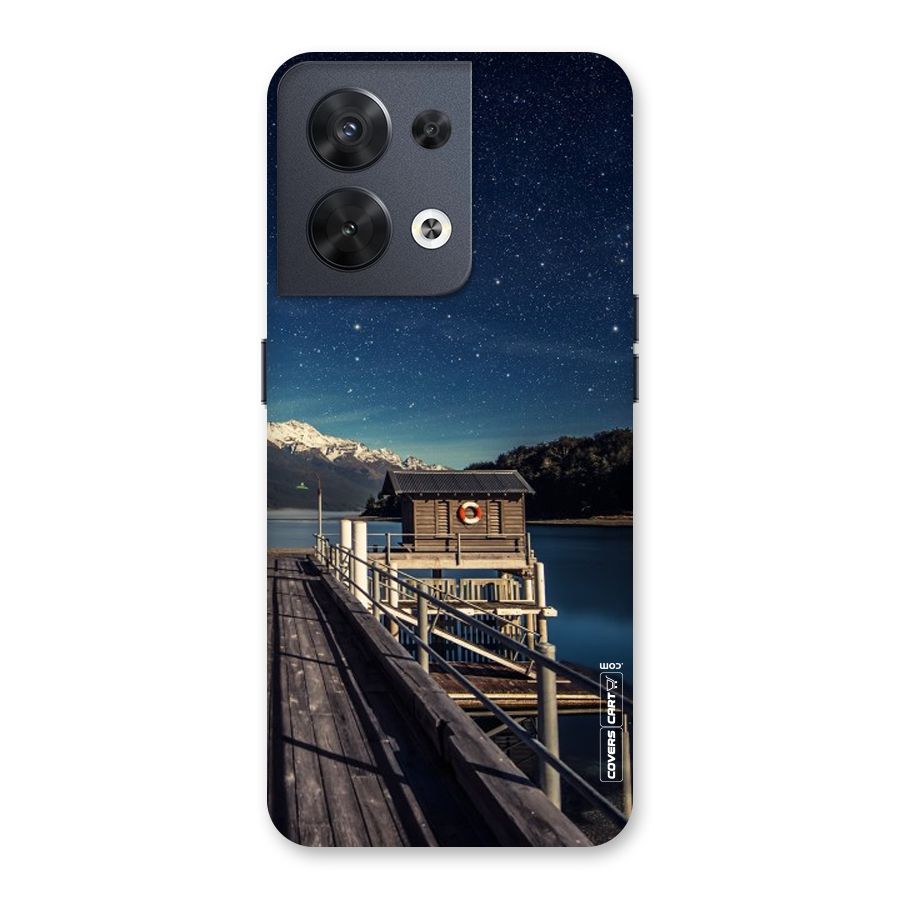 Beautiful Dock Hut Back Case for Oppo Reno8 5G