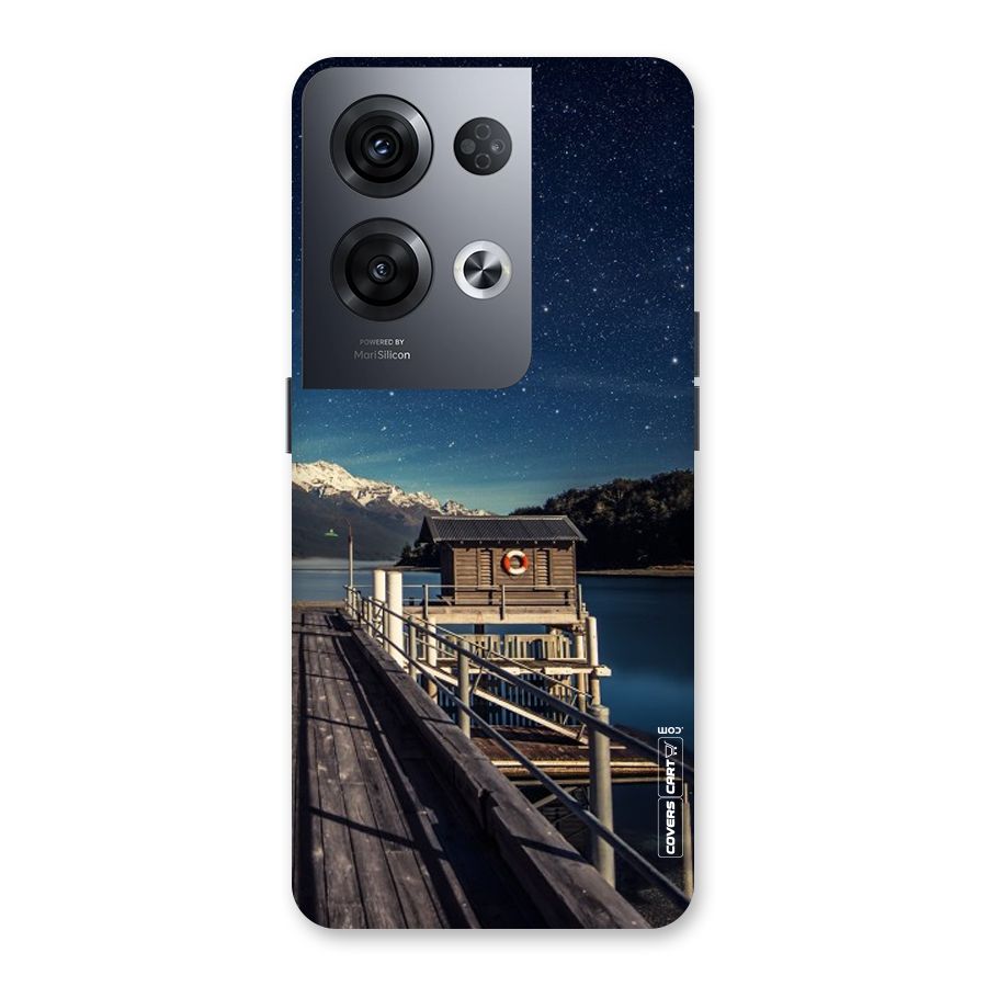 Beautiful Dock Hut Back Case for Oppo Reno8 Pro 5G