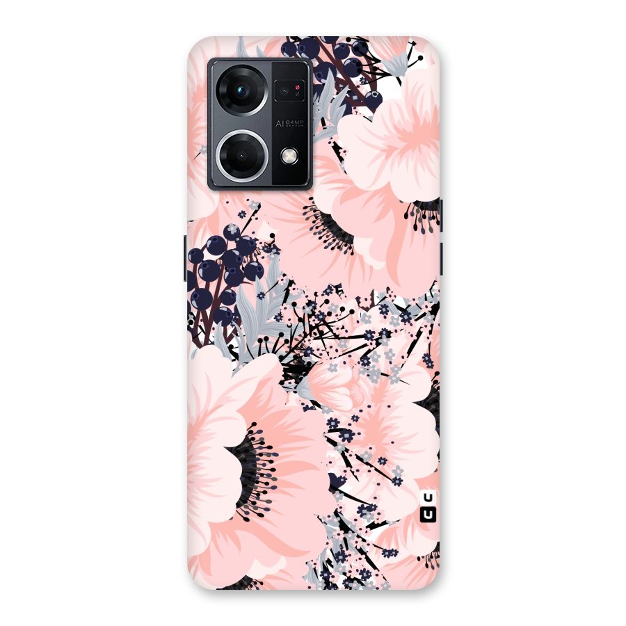 Beautiful Flowers Glass Back Case for Oppo F21 Pro 5G