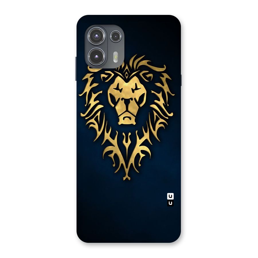 Beautiful Golden Lion Design Back Case for Motorola Edge 20 Fusion