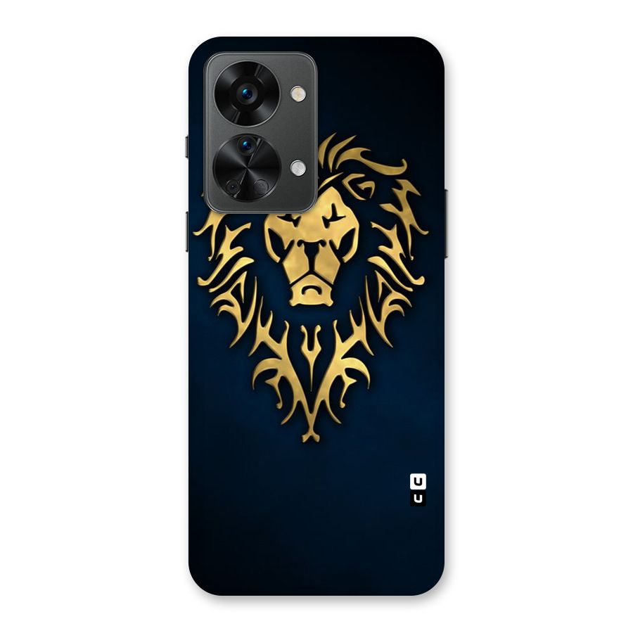 Beautiful Golden Lion Design Back Case for OnePlus Nord 2T