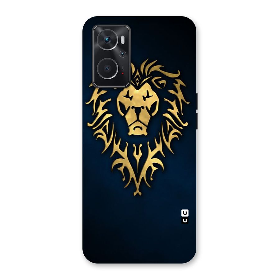 Beautiful Golden Lion Design Back Case for Oppo K10 4G