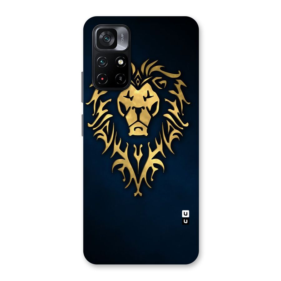 Beautiful Golden Lion Design Back Case for Poco M4 Pro 5G