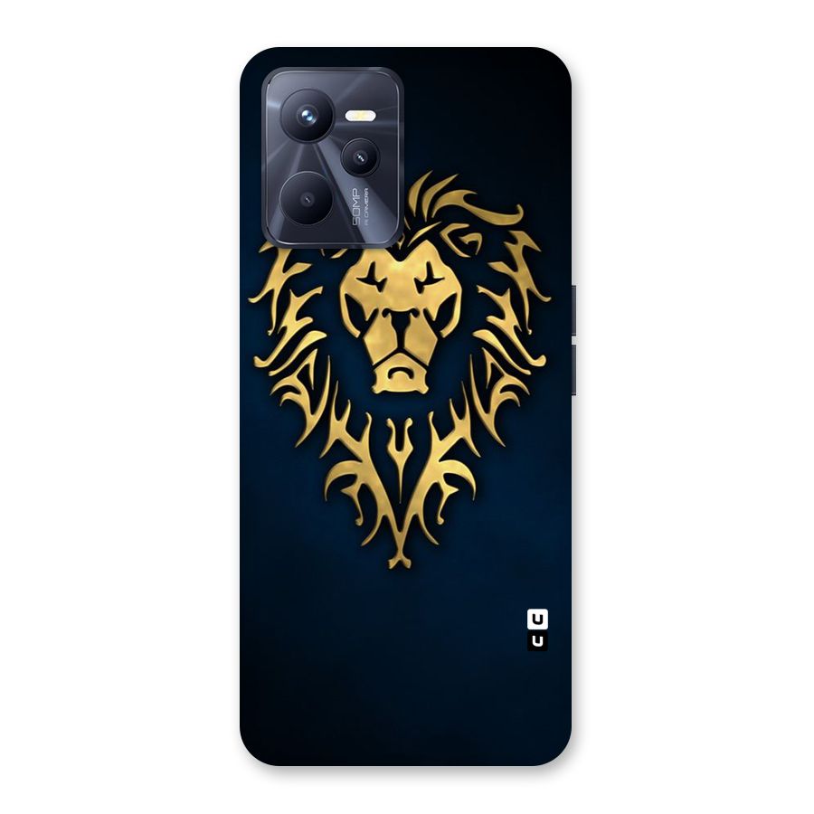 Beautiful Golden Lion Design Back Case for Realme C35
