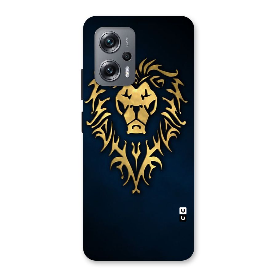 Beautiful Golden Lion Design Back Case for Redmi K50i