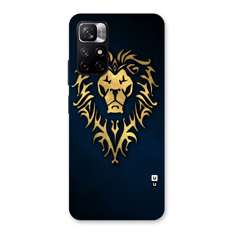 Beautiful Golden Lion Design Back Case for Redmi Note 11T 5G
