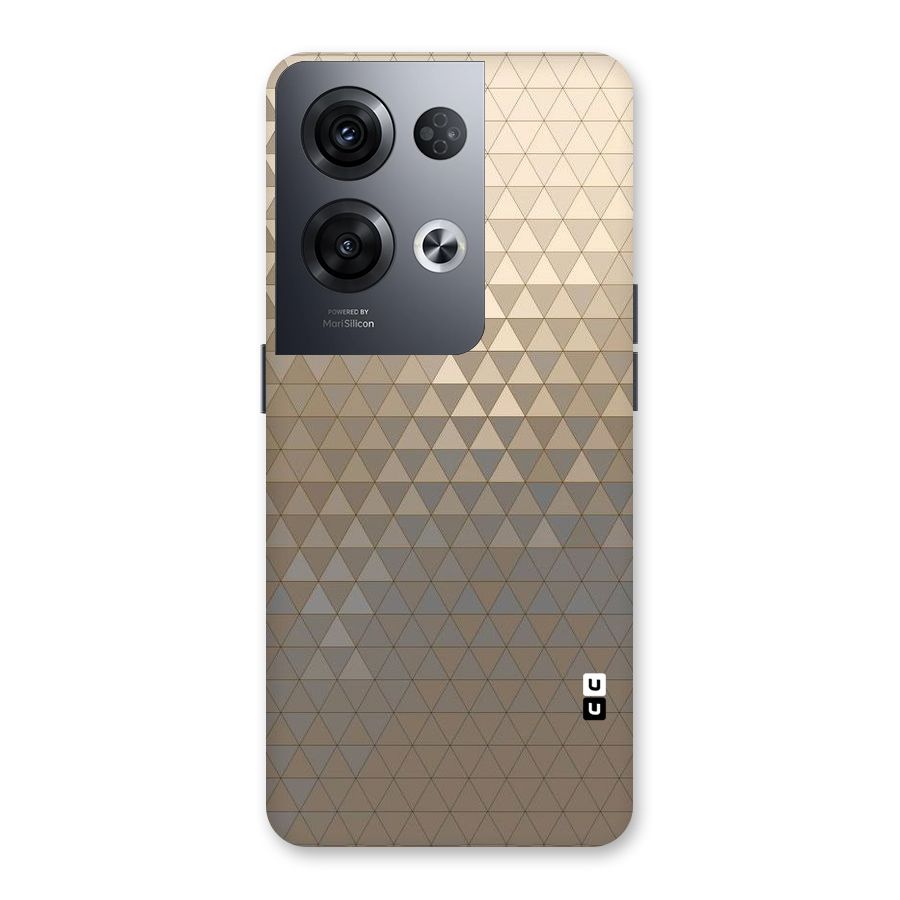 Beautiful Golden Pattern Back Case for Oppo Reno8 Pro 5G