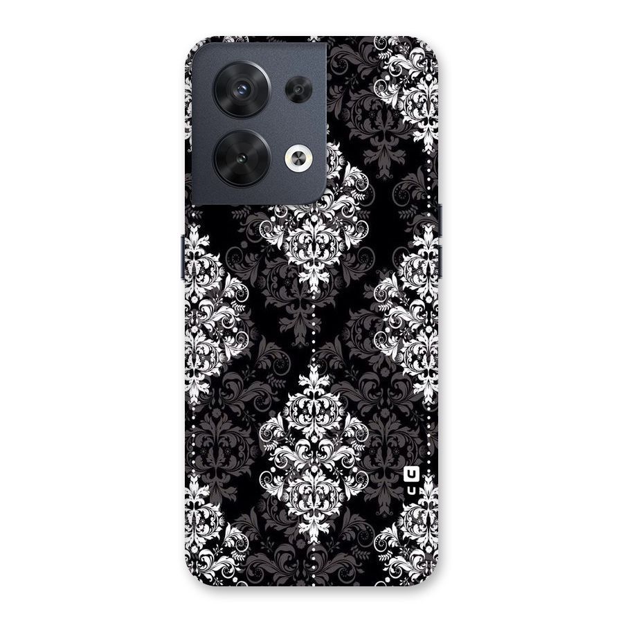 Beautiful Grey Pattern Back Case for Oppo Reno8 5G