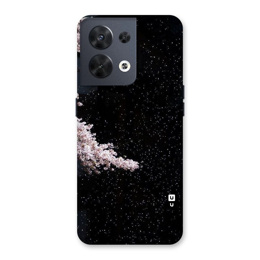 Beautiful Night Sky Flowers Back Case for Oppo Reno8 5G