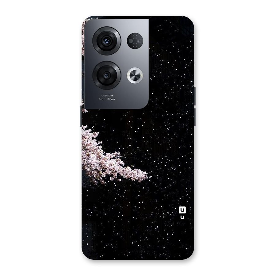 Beautiful Night Sky Flowers Back Case for Oppo Reno8 Pro 5G