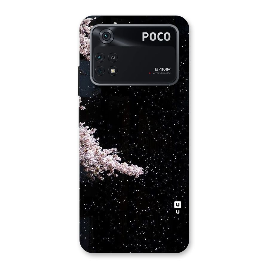 Beautiful Night Sky Flowers Back Case for Poco M4 Pro 4G