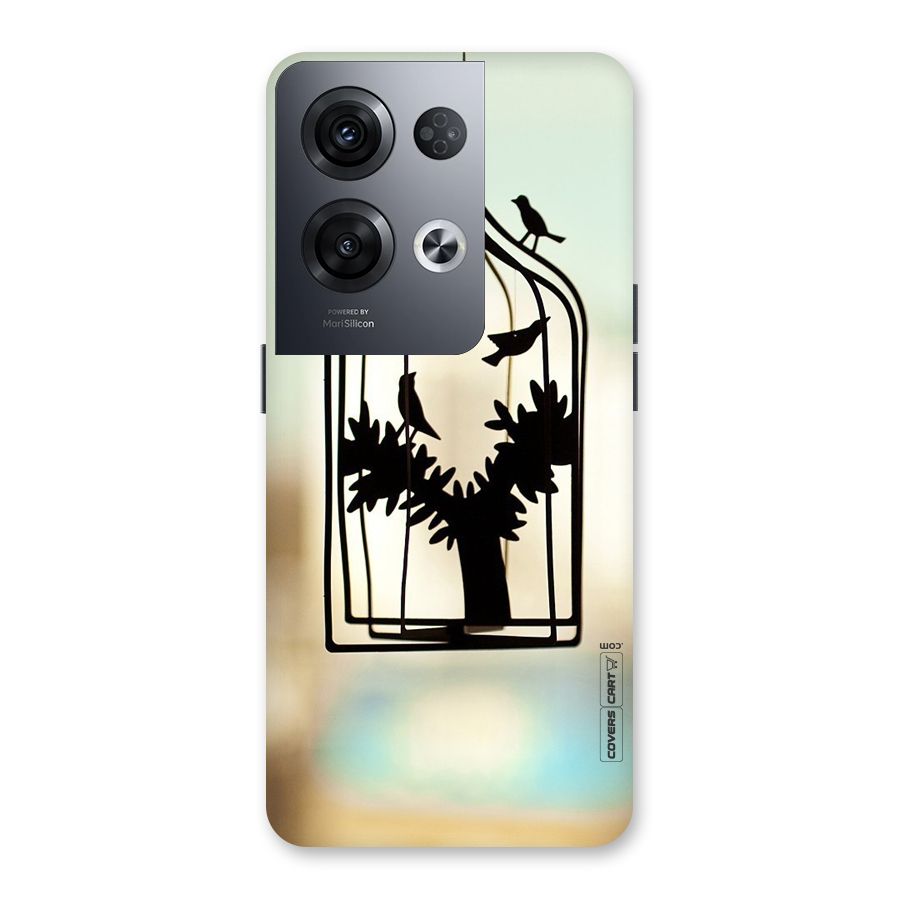 Beautiful Pegion Cage Back Case for Oppo Reno8 Pro 5G