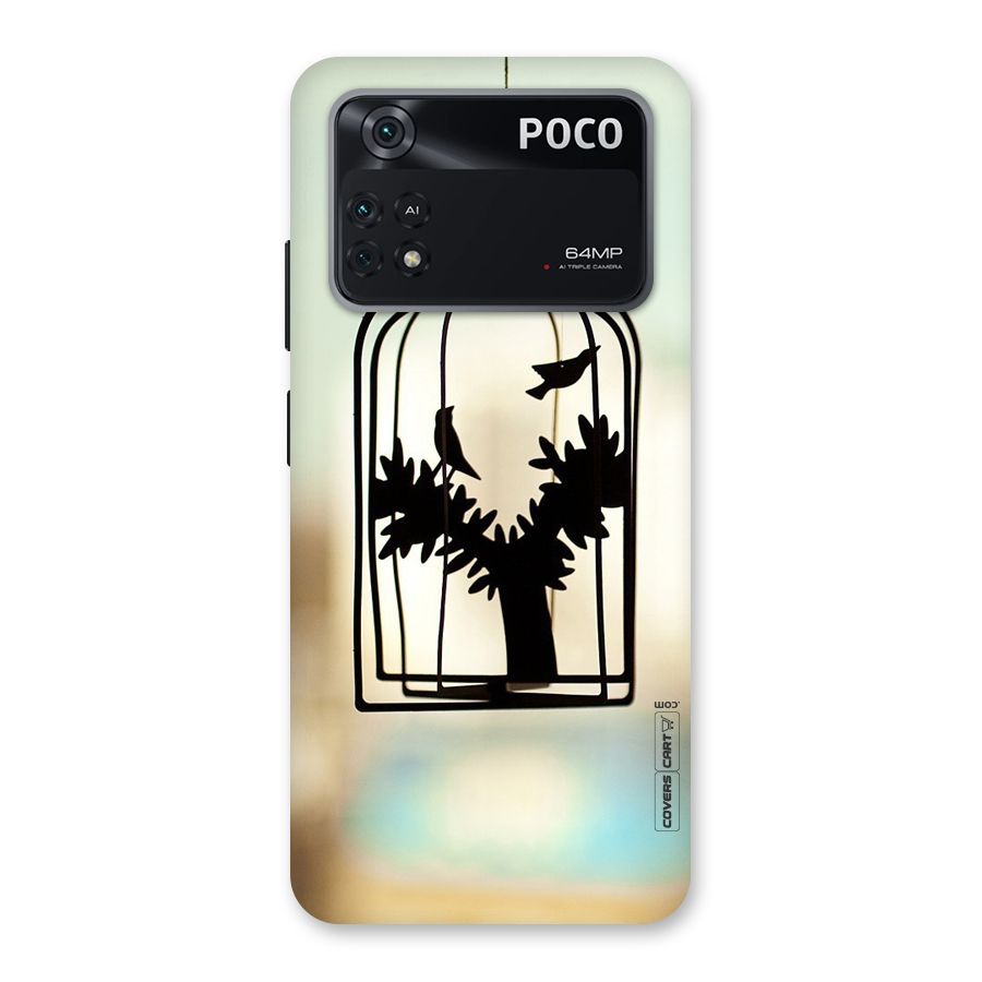Beautiful Pegion Cage Back Case for Poco M4 Pro 4G