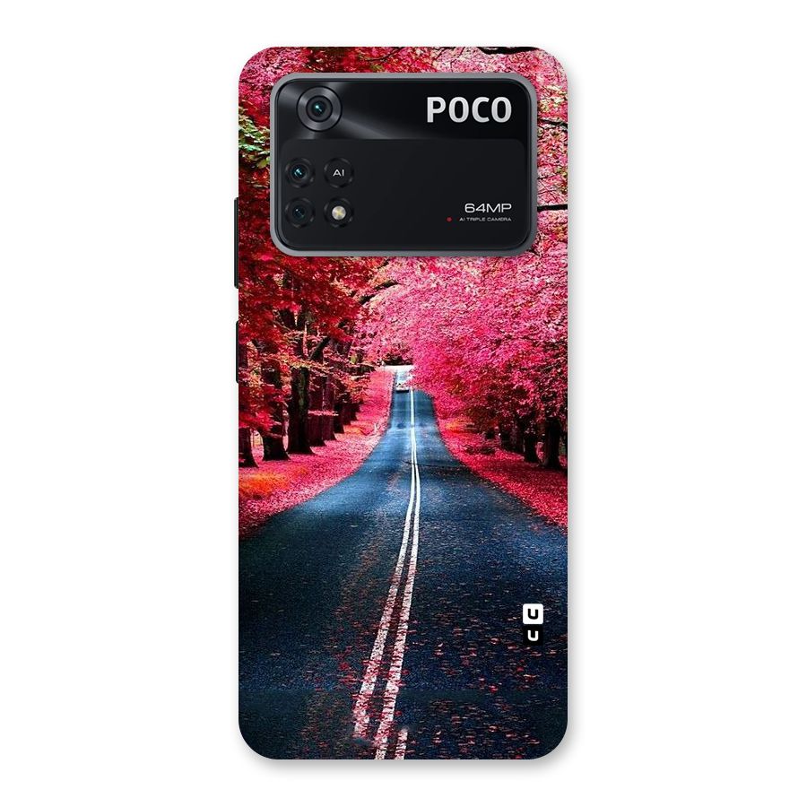 Beautiful Red Trees Back Case for Poco M4 Pro 4G