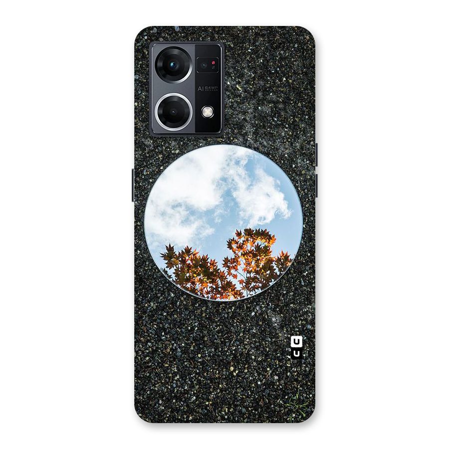 Beautiful Sky Leaves Glass Back Case for Oppo F21 Pro 5G