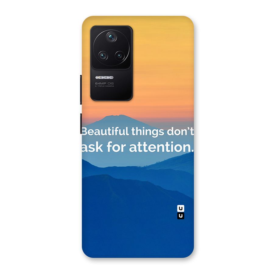 Beautiful Things Quote Back Case for Poco F4 5G