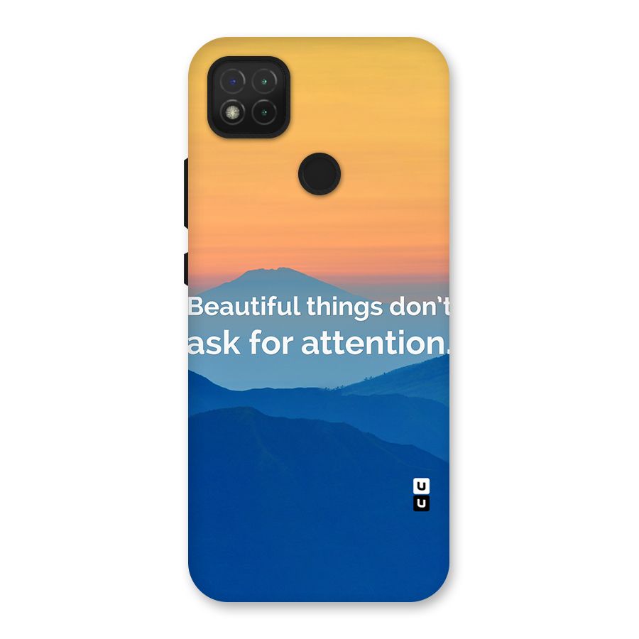 Beautiful Things Quote Back Case for Redmi 9 Activ