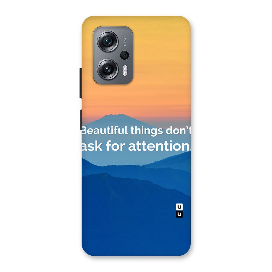 Beautiful Things Quote Back Case for Redmi K50i