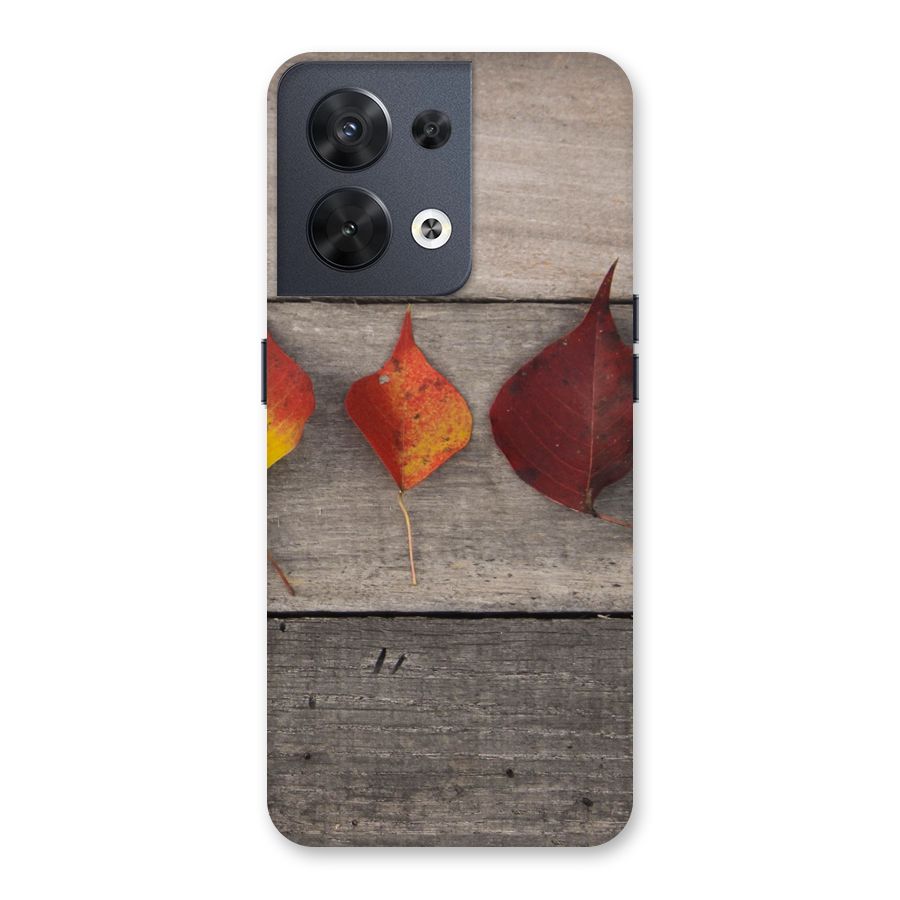 Beautiful Wood Leafs Back Case for Oppo Reno8 5G