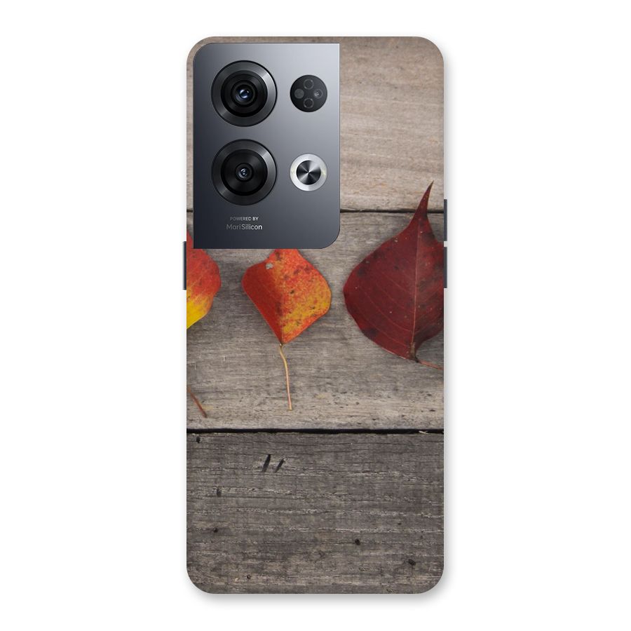 Beautiful Wood Leafs Back Case for Oppo Reno8 Pro 5G