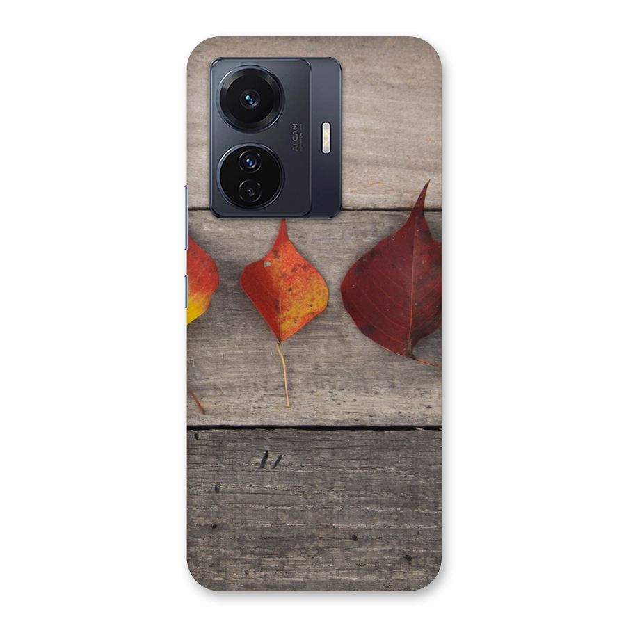 Beautiful Wood Leafs Back Case for Vivo T1 Pro