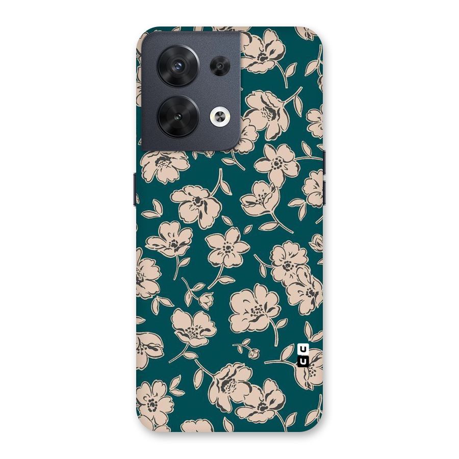 Beauty Green Bloom Back Case for Oppo Reno8 5G