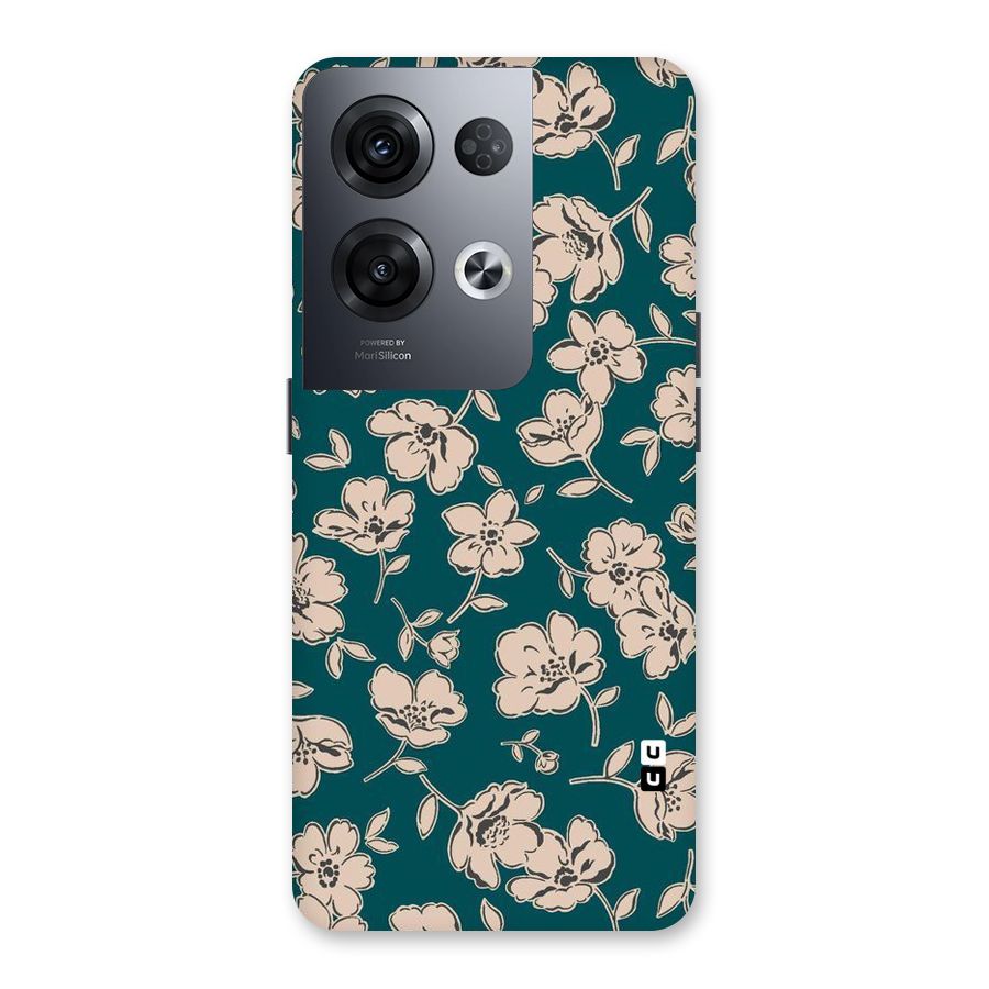 Beauty Green Bloom Back Case for Oppo Reno8 Pro 5G