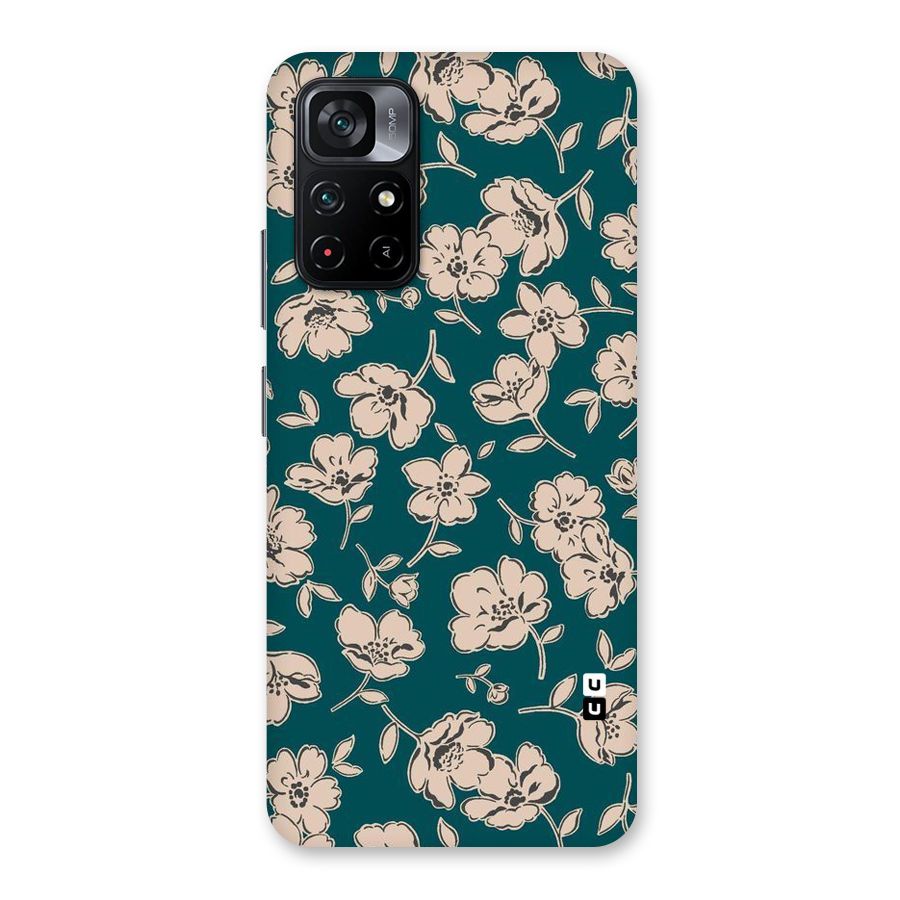 Beauty Green Bloom Back Case for Poco M4 Pro 5G