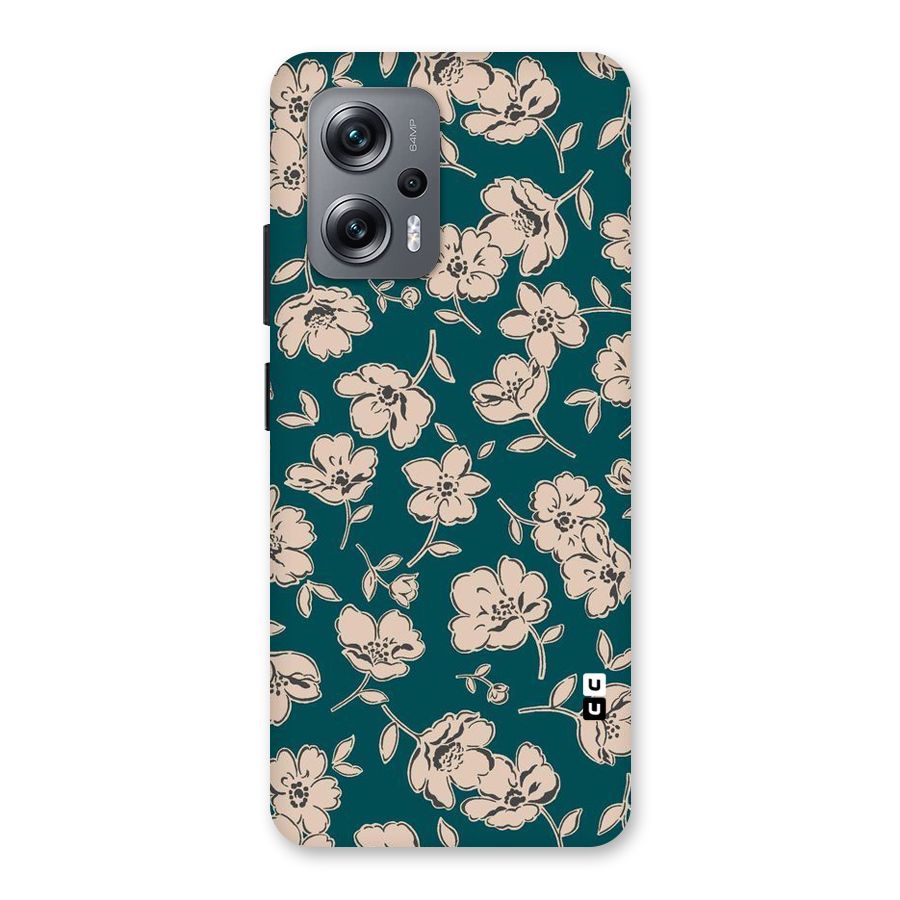 Beauty Green Bloom Back Case for Redmi K50i
