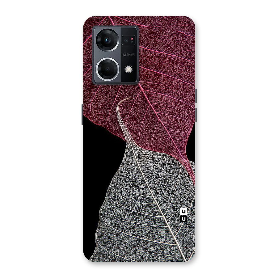 Beauty Leaf Glass Back Case for Oppo F21 Pro 5G
